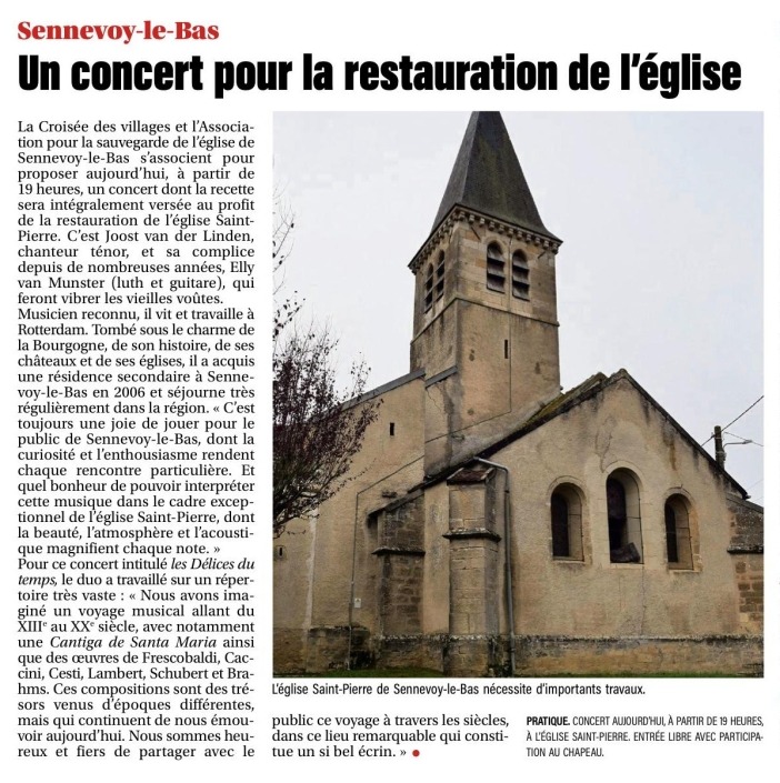 Concert pour la restauration de l’église