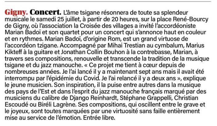 L’âme tsigane résonnera